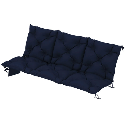 Water-Repellent Bench Cushion, 59.1" x 39.4", Navy Blue Patio Chair Cushions Navy Blue at Gallery Canada
