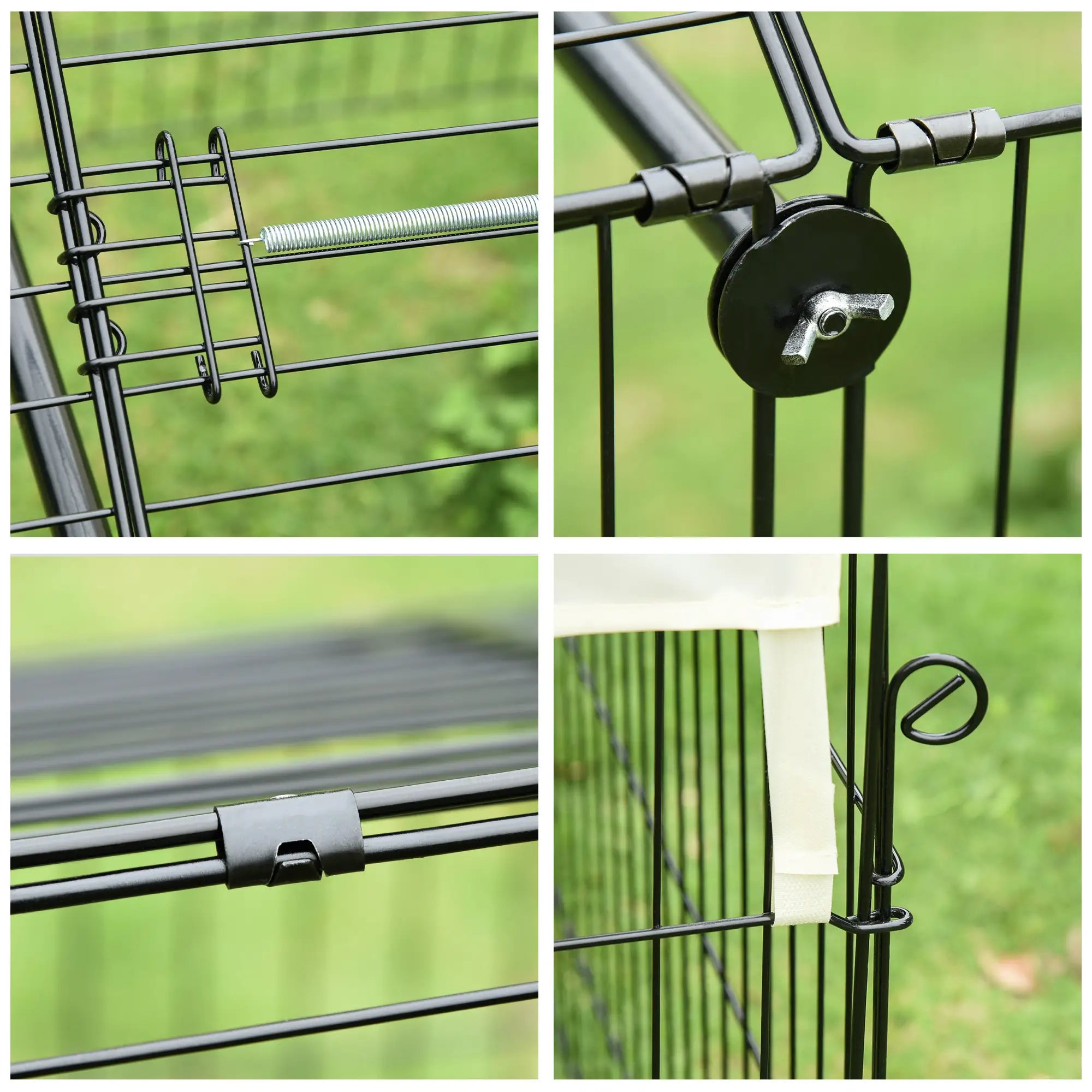 87x41x41-In Catio Rabbit Guinea Pig Cage, Small Animal Enclosure, Beige Houses & Habitats at Gallery Canada