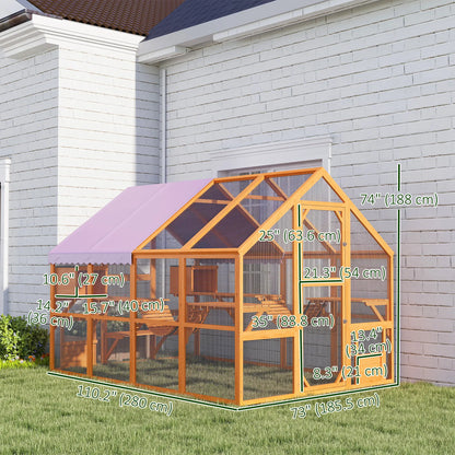 Wooden Outdoor Cat Enclosure, Weatherproof Canopy, Bridges, Resting Boxes, Platforms, for 3-6 Cats Outdoor Cat Enclosures at Gallery Canada