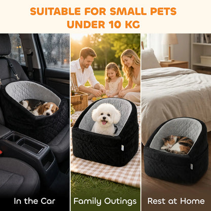Dog Booster Car Seat Washable, Small Under 10kg, Grey Dog Bike Trailers & Strollers at Gallery Canada