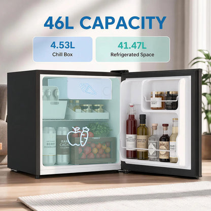 1.62 Cu Ft Single Door Mini Fridge With Freezer, Black Small Kitchen Appliances at Gallery Canada