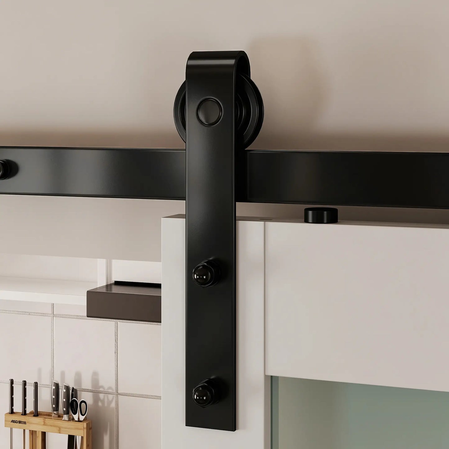 Sliding Barn Door 36x84 In, PVC, Hardware Kit, White Door Hardware at Gallery Canada