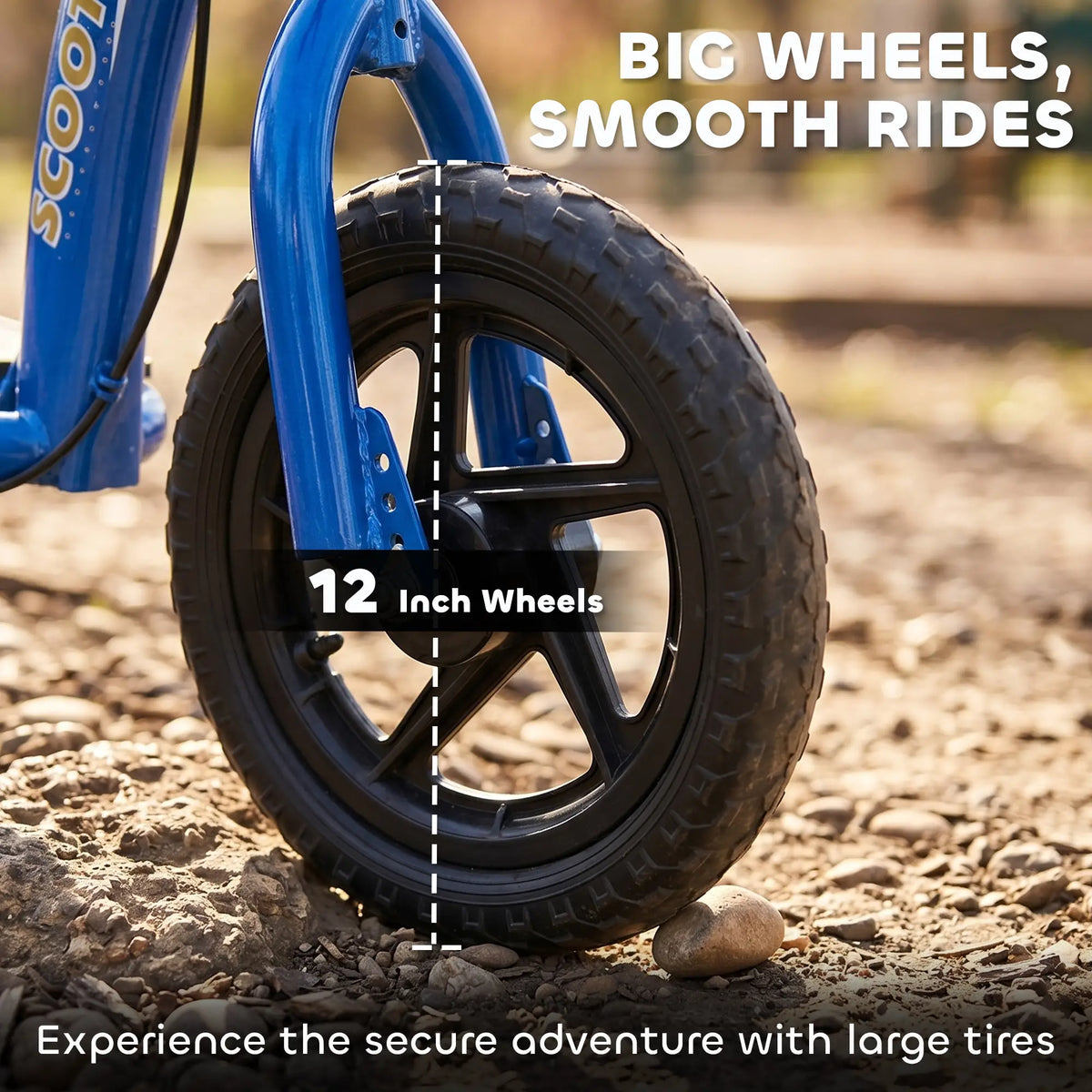 Kids Scooter Bike, 12'' Tire, for 5-12 Year Old, Blue Scooters at Gallery Canada