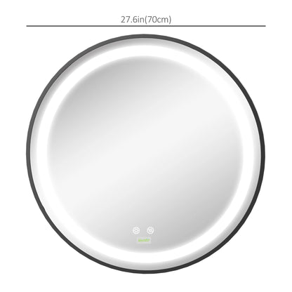 Dimmable LED Bathroom Mirror, Anti Fog Vanity Mirror, 28 In Bath Accessories at Gallery Canada
