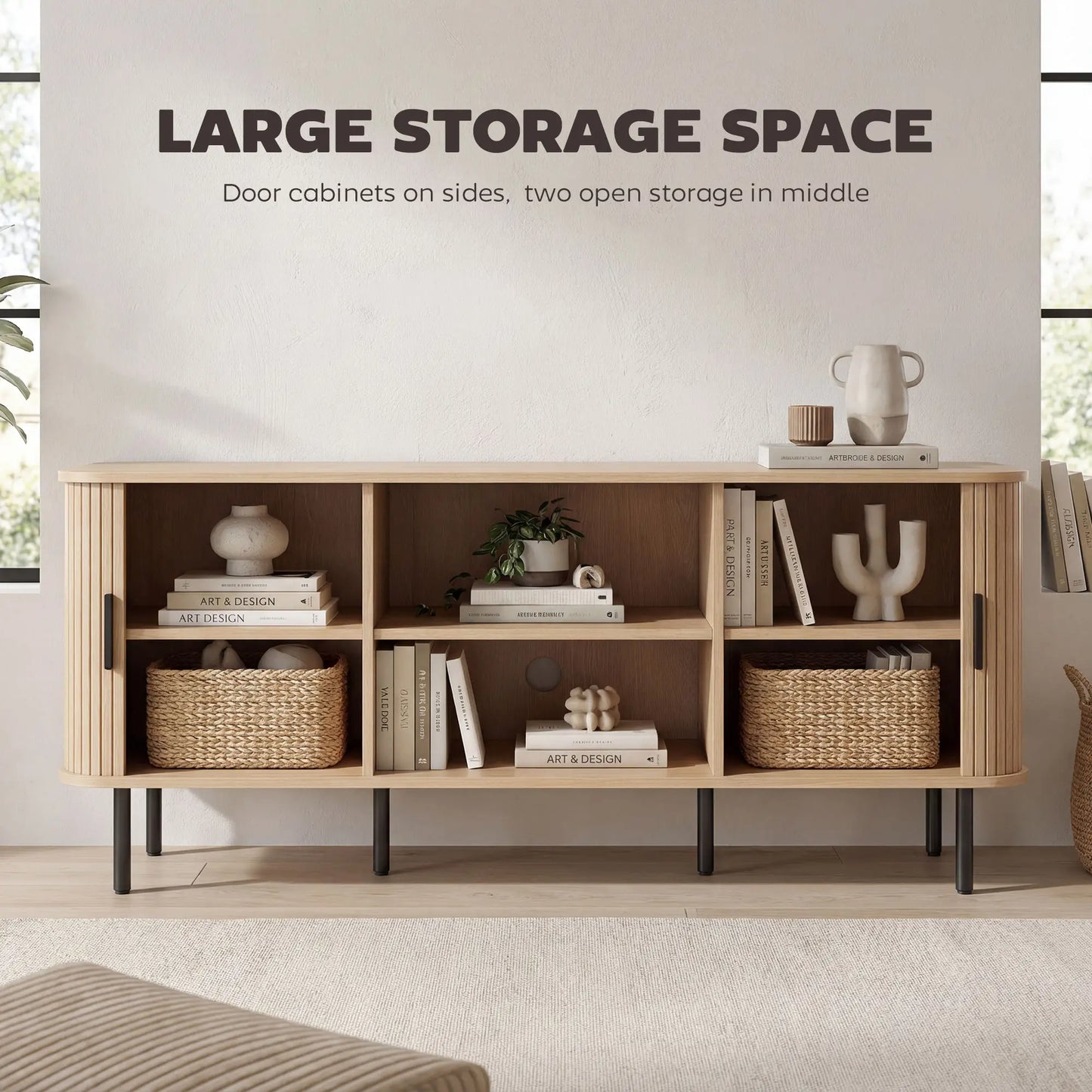 TV Stand Cabinet For 50 Inches, Storage Shelves, Oak Tone TV Stands at Gallery Canada