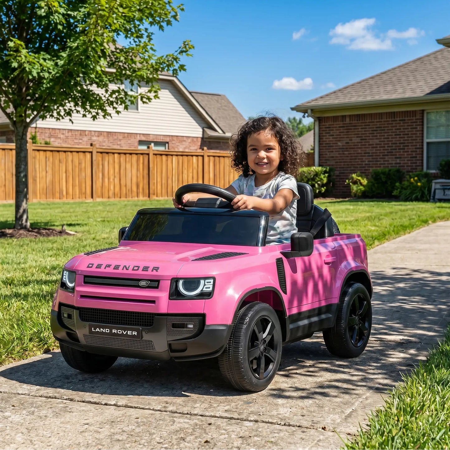 12V Licensed Land Rover Ride On Car, Pink Electric Toy Cars at Gallery Canada