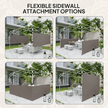 Canopy Sidewalls, 10' x 10' or 10' x 20', 2 PCS, Grey Gazebo Sidewalls at Gallery Canada