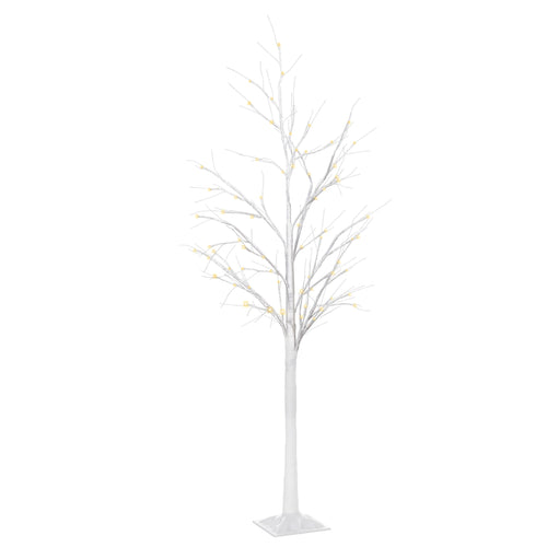 5FT Garden Birch Tree Light, 58 Warm LEDs, 8 Modes, Indoor Outdoor
