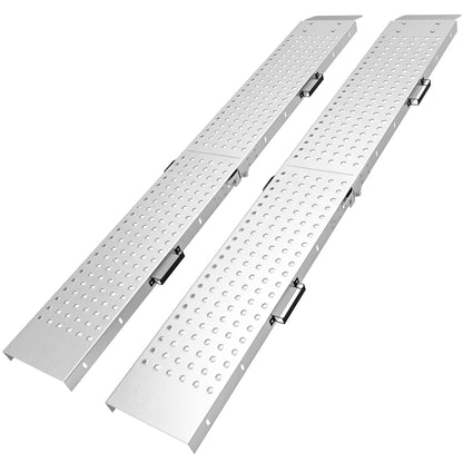 Folding Loading Ramps, 70.9" x 10", 880 lb, Silver Automotive at Gallery Canada