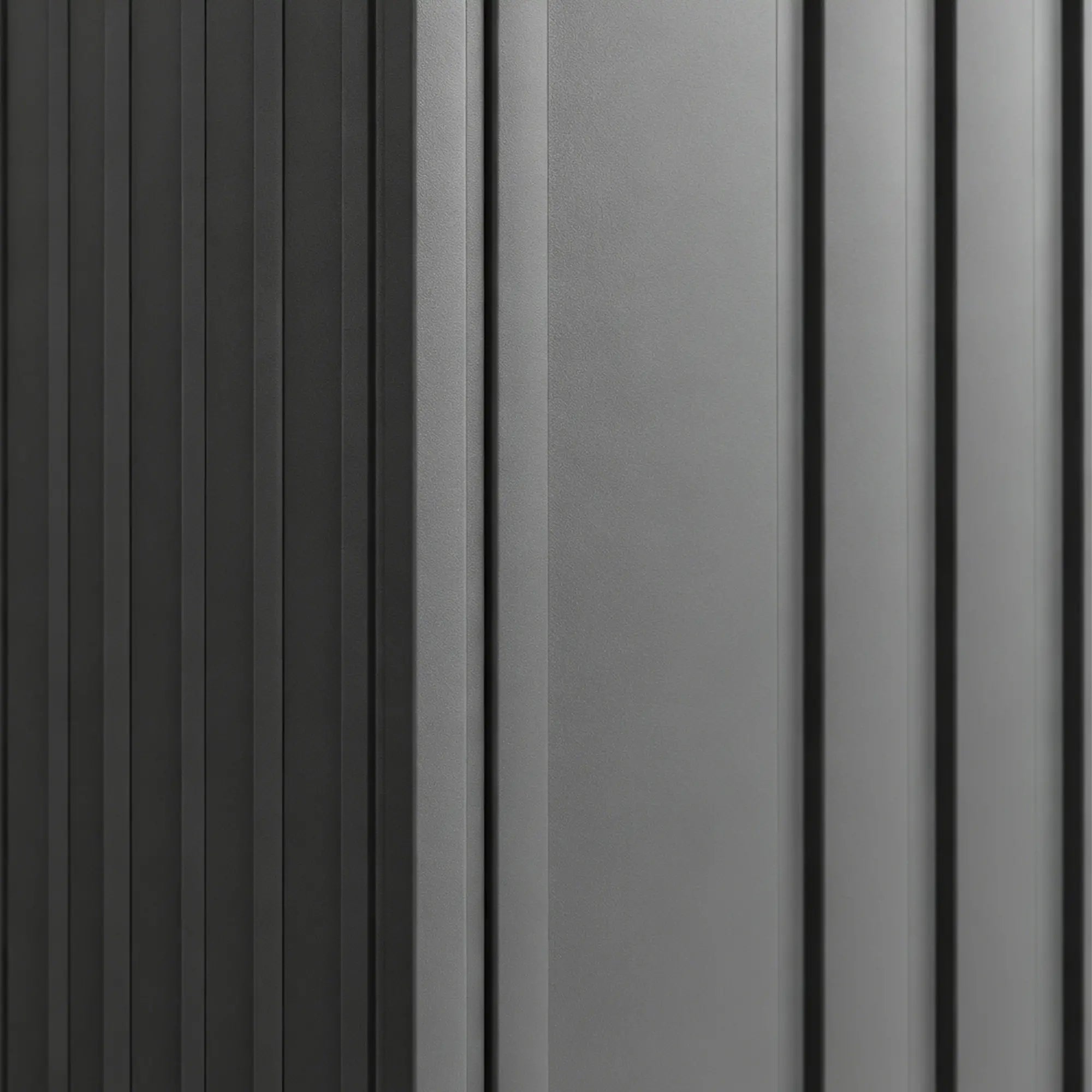 3.3' x 3.4' Lean-To Storage Shed, Galvanized Steel, Lockable Door, Dark Gray Sheds at Gallery Canada