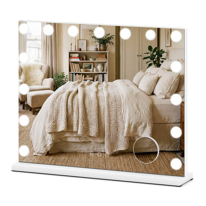 Vanity Mirror with Lights with 10X Magnification for Vanity Desk, White Wall Mirrors at Gallery Canada