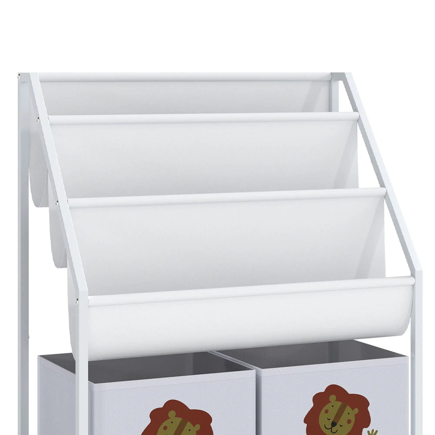 3-Tier Sling Bookshelf With Toy Storage, Montessori Organizer Baby & Kids Storage at Gallery Canada