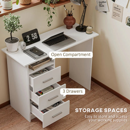 Computer Desk with Drawers, 40 Inch Home Office Desk Computer Desks at Gallery Canada