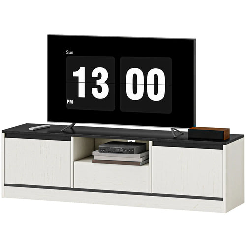 TV Stand For 55-60 Inch TV, Entertainment Center, White