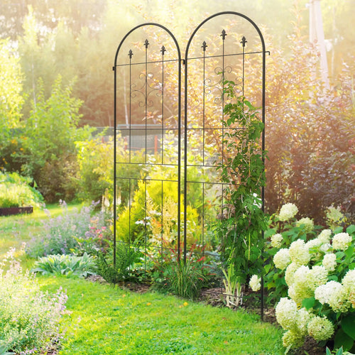 Metal Trellis Set of 2, Garden Support Frames, Arrow Design