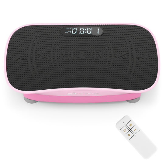 Vibration Plate Exercise Machine, 10 Speed Intensities, Pink Vibration Exercise Machines Pink at Gallery Canada
