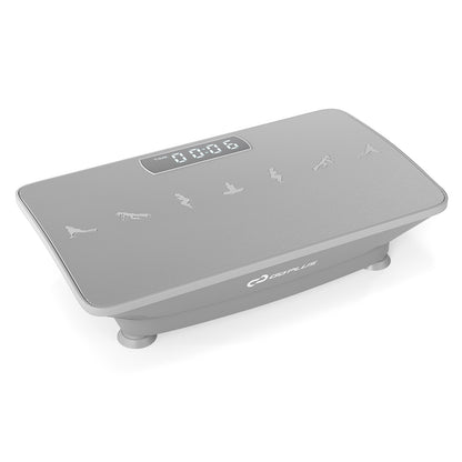 Vibration Plate Exercise Machine with Gravity Sensor for Home, Gray Vibration Exercise Machines Gray at Gallery Canada
