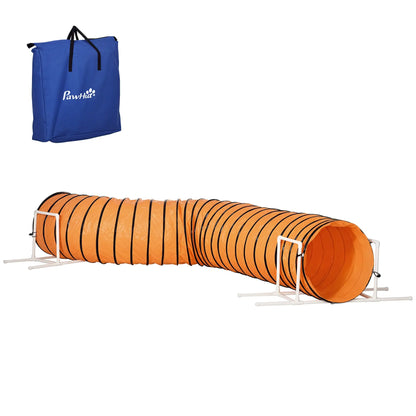 Dog Tunnel, 13 Foot Long, 24" Open Pet Agility Equipment, Orange Dog Agility Training Equipment Orange at Gallery Canada