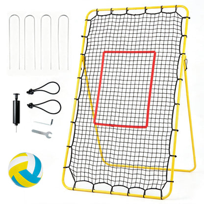Filet de rebond de volleyball, 4 angles réglables