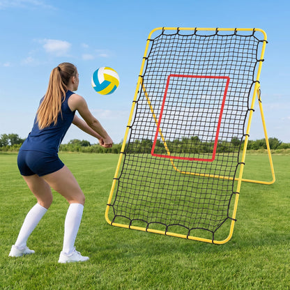 Filet de rebond de volleyball, 4 angles réglables