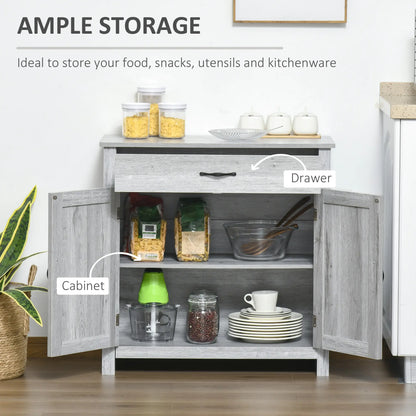 Farmhouse Sideboard Buffet Cabinet, Grey Grain, Barn Door Storage, Grey Bar Cabinets at Gallery Canada