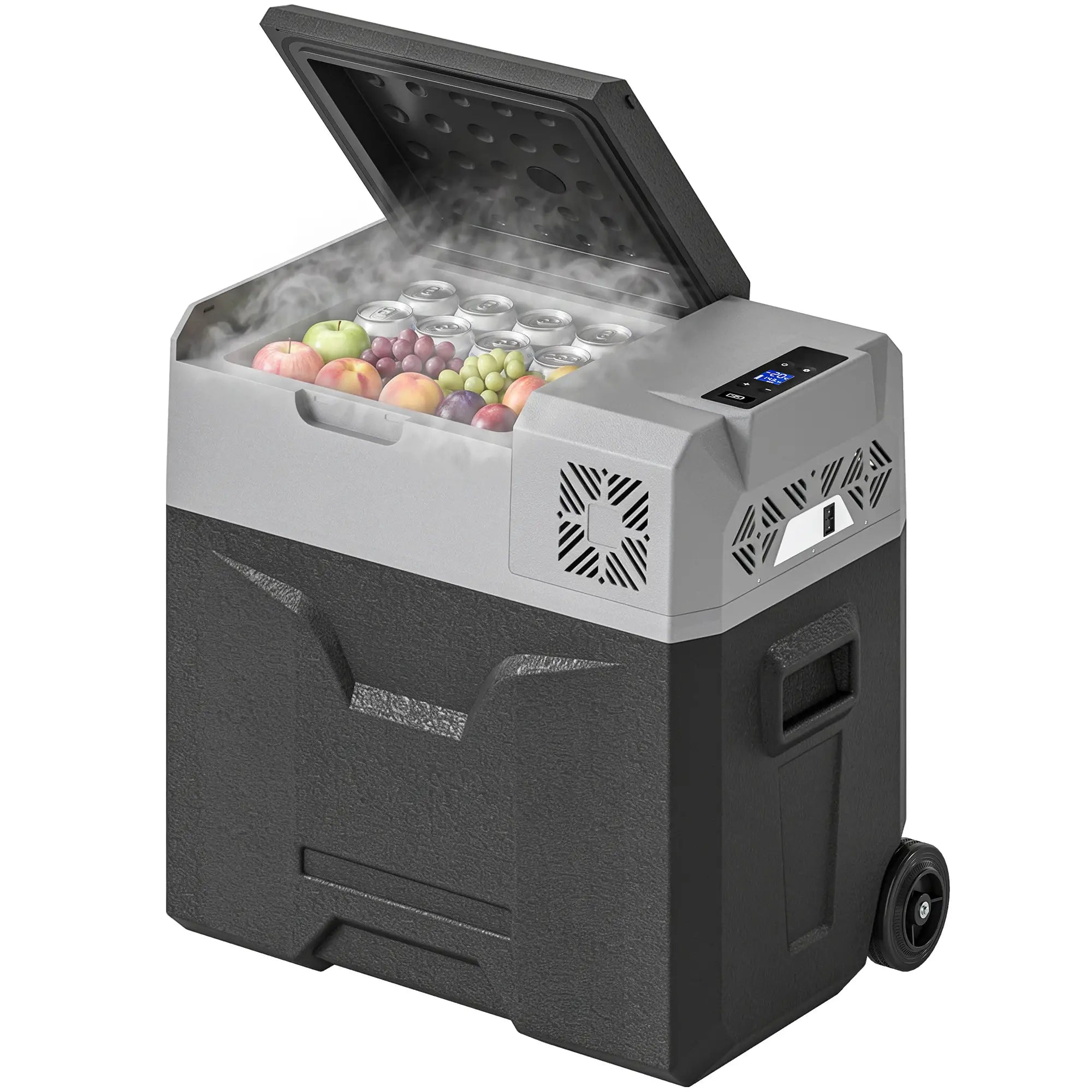 50L Portable Car Refrigerator, 12/24V Electric Cooler, -20℃, Camping, Travel Car Coolers at Gallery Canada