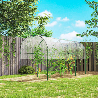 Tomato Greenhouse Tunnel, 4 Hoops, Top Tap, 157.5" x 48.4" x 67.3", Clear Tunnel Greenhouses at Gallery Canada