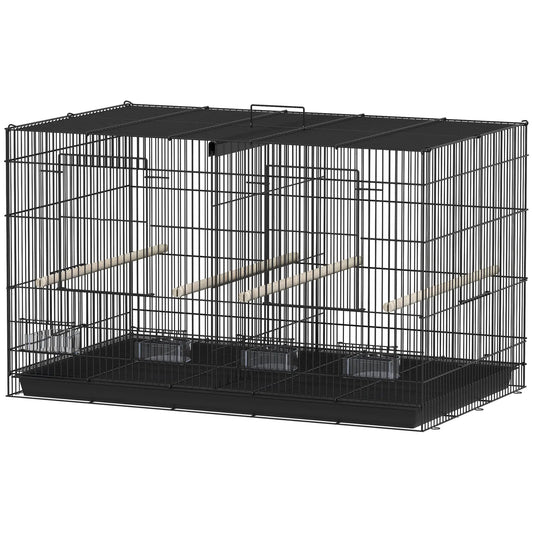 18" H Bird Cage, Large Parakeet Cage, Black Bird Cages Black at Gallery Canada