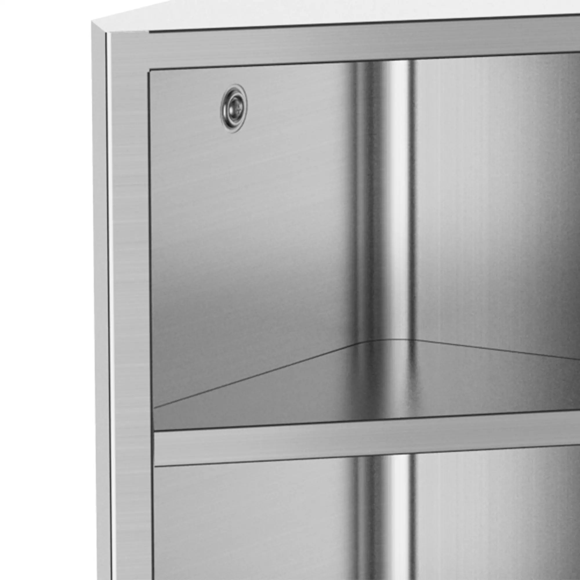 Wall Mounted Bathroom Corner Mirror Cabinet, Single Door, Stainless Steel Mirror Medicine Cabinets at Gallery Canada