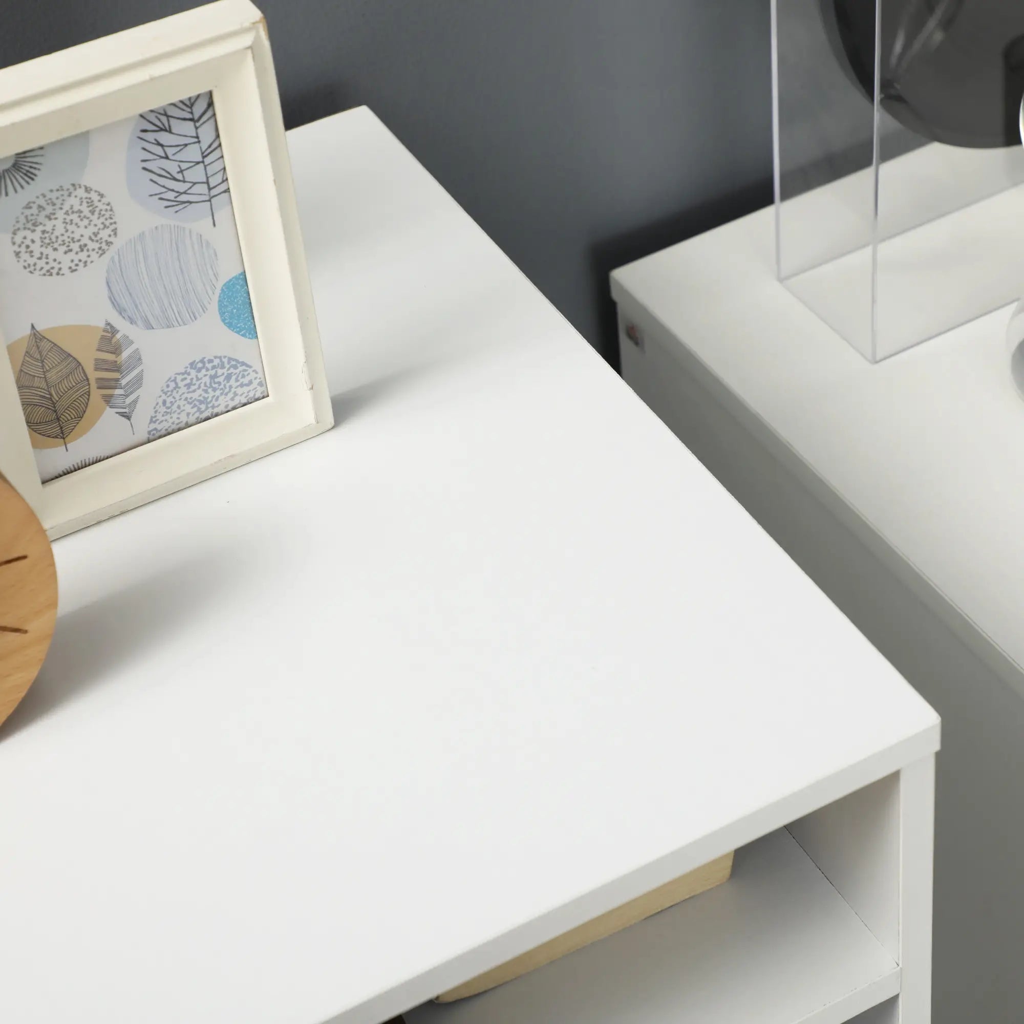 Vertical Filing Cabinet, Mobile 3 Drawers, 4 Shelves, White Office Cabinets & Cupboards at Gallery Canada