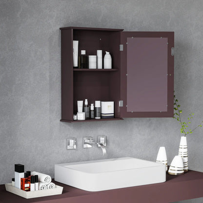 Bathroom Mirror Cabinet, Wall Mounted Medicine Cabinet, Dark Brown Mirror Medicine Cabinets at Gallery Canada