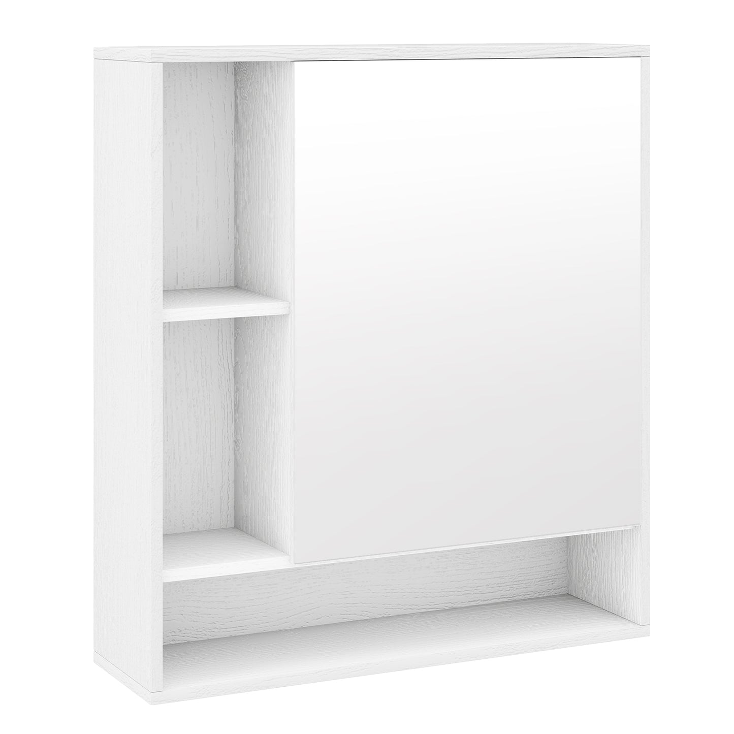 Wall Mounted Bathroom Cabinet, Single Door Mirror, White Wall Cabinets at Gallery Canada