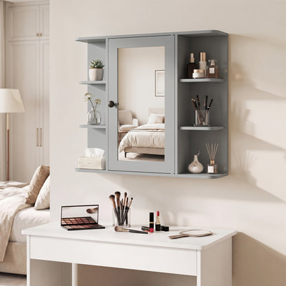 Wall Mounted Medicine Cabinet with Mirror, Gray Floor Cabinets at Gallery Canada