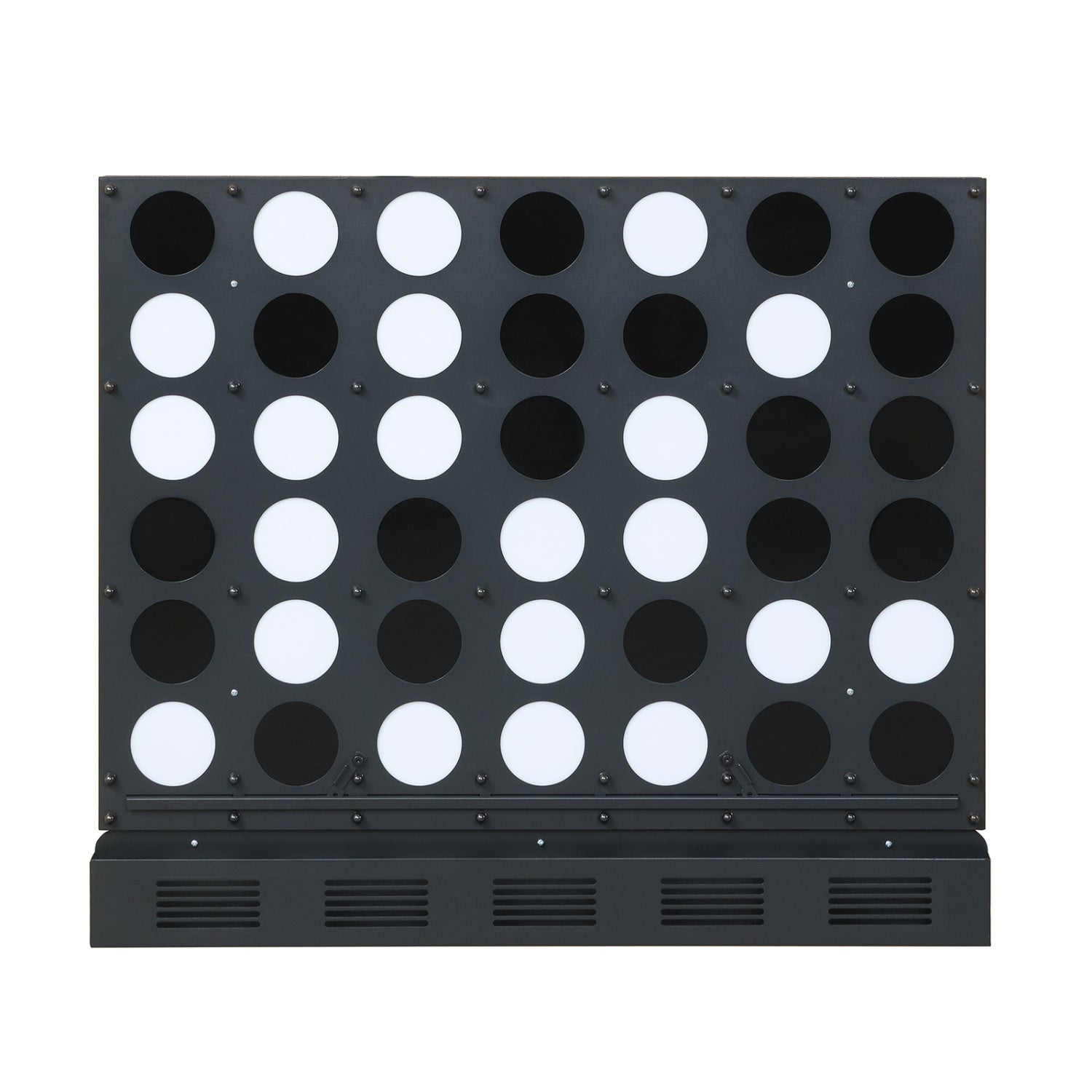 Wall-Mounted Connect-4 Game, Metal, Acrylic Discs, Black Lawn Games at Gallery Canada