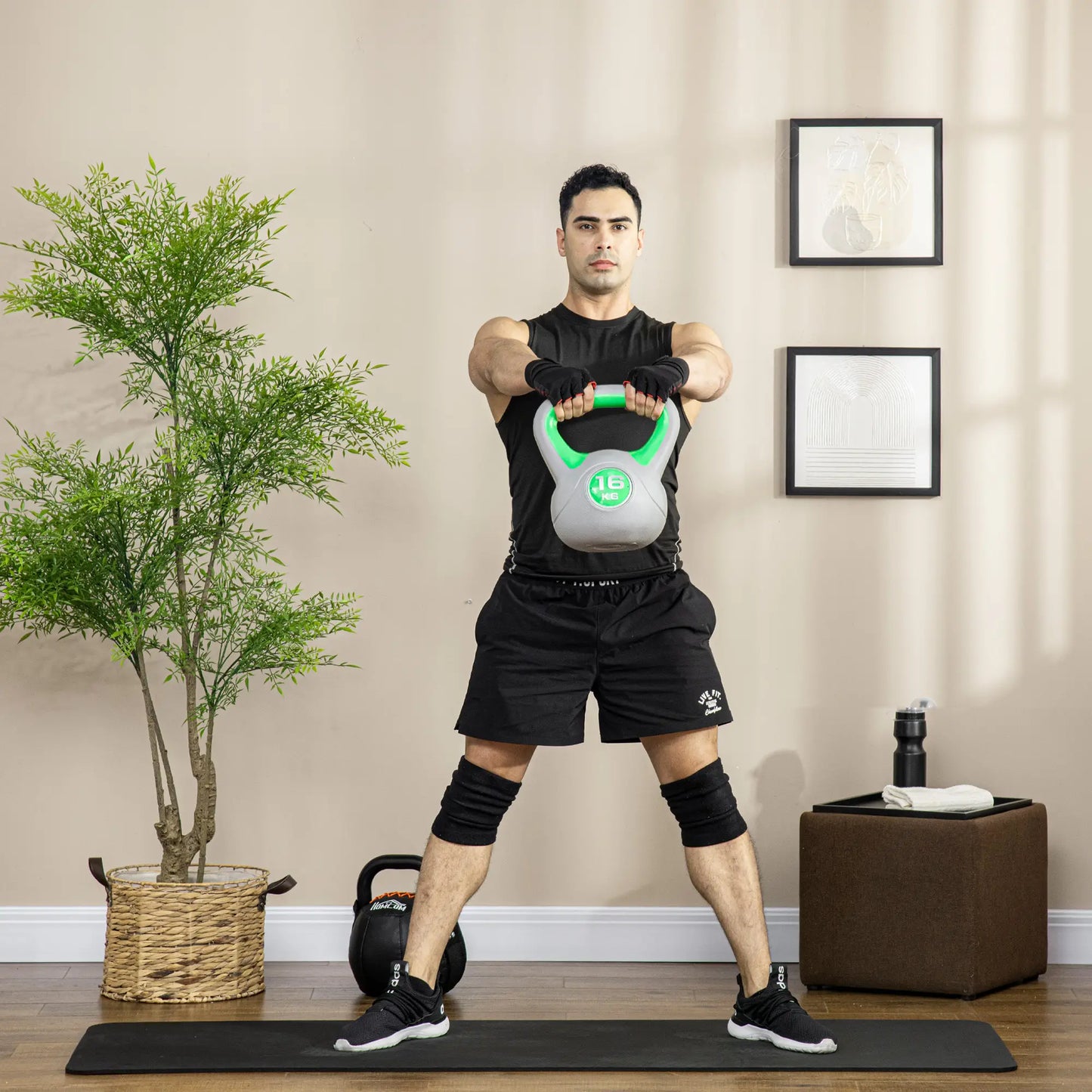 35 Lb Soft Kettlebell, Sand Filled, Green