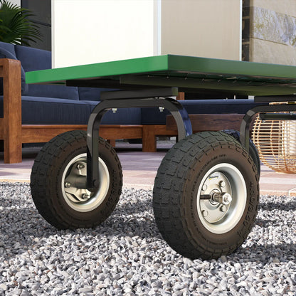 Set Of 2 Pneumatic Wheels, 10" Wheelbarrow Wheels Replacement, Black Garden Accessories at Gallery Canada
