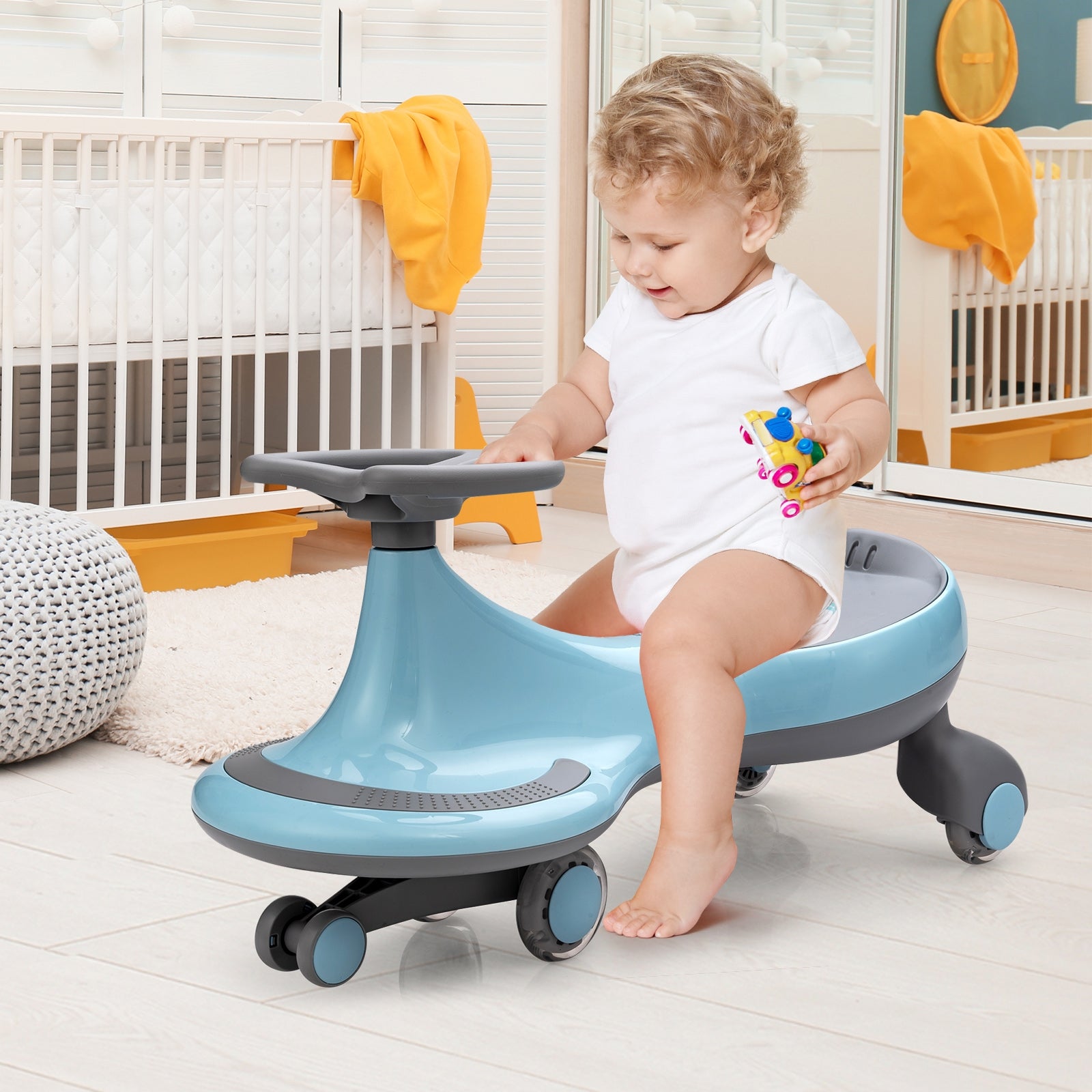 Wiggle Car Ride-On Toy With Flashing Wheels, Blue Push & Pedal Ride On Toys at Gallery Canada