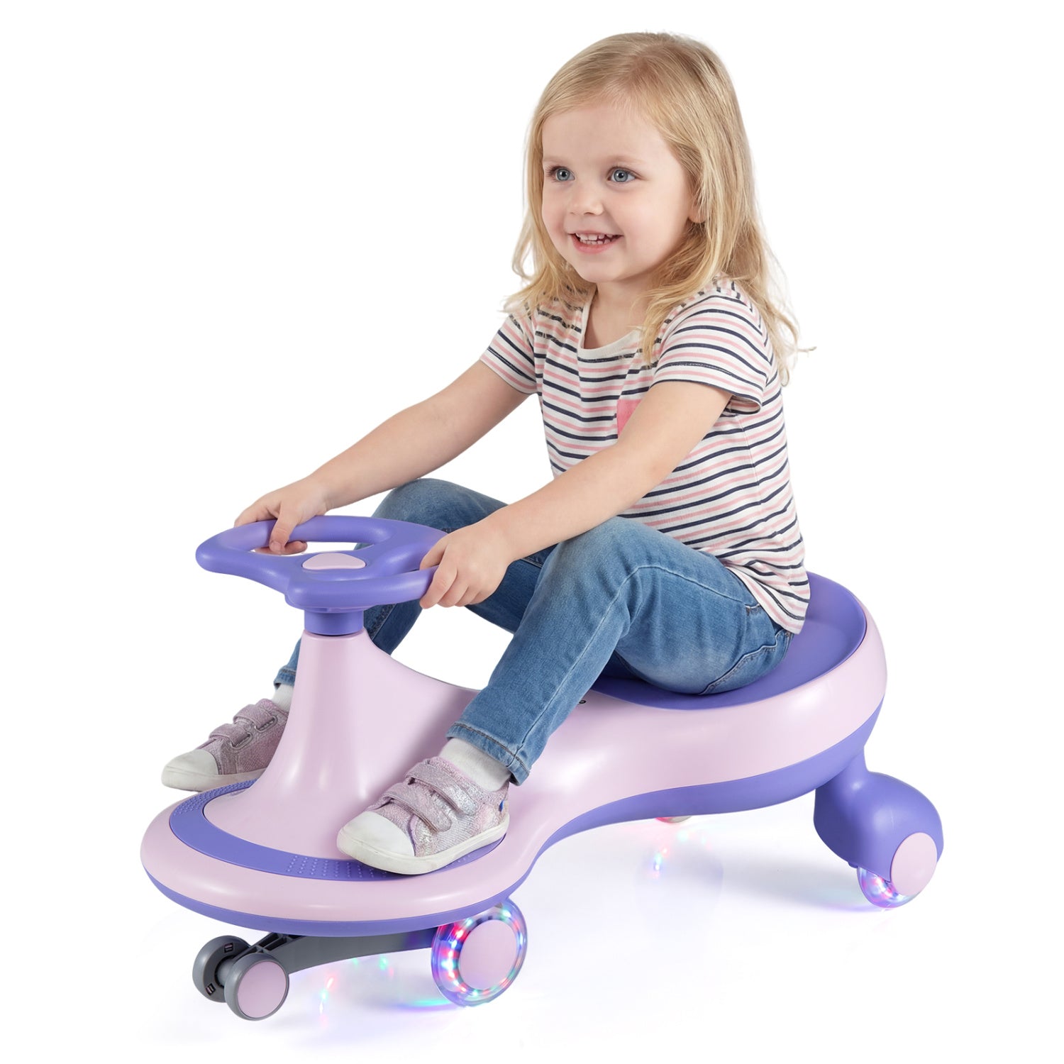 Wiggle Car Ride-On Toy, Flashing Wheels, Purple Push & Pedal Ride On Toys at Gallery Canada