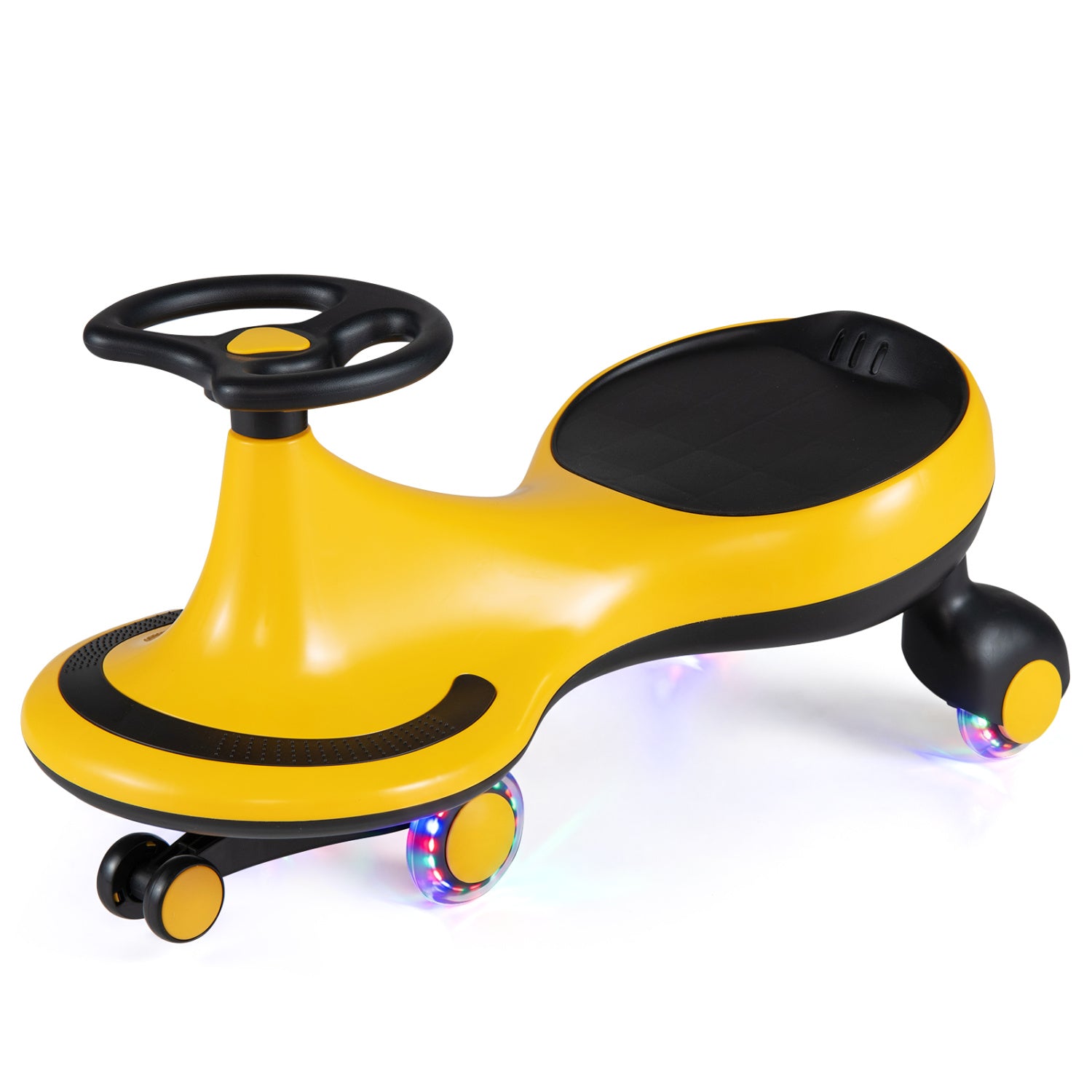 Wiggle Car Ride-On Toy, Flashing Wheels, Yellow Push & Pedal Ride On Toys Yellow at Gallery Canada
