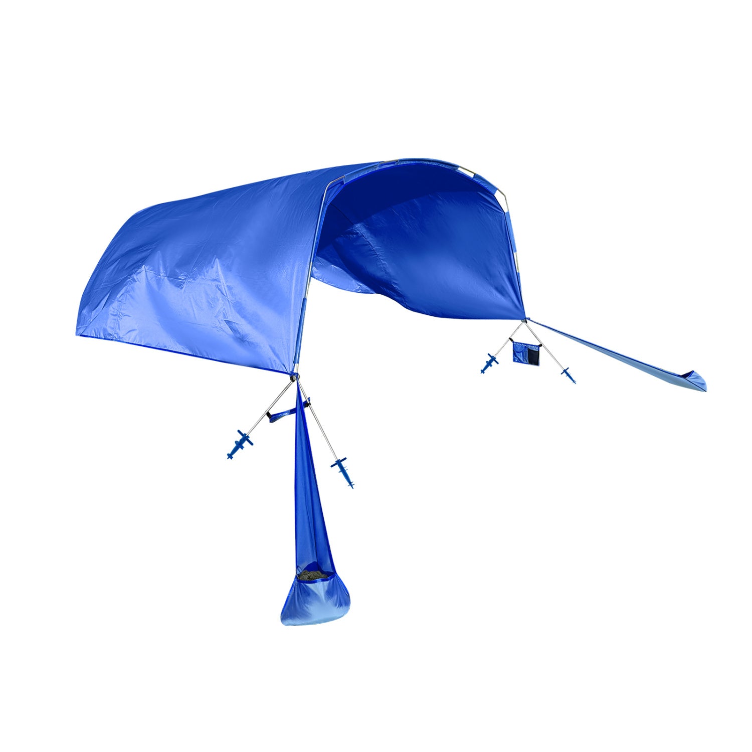 Wind Powered Beach Tent, Portable Sun Shelter Canopy, Navy Tents at Gallery Canada
