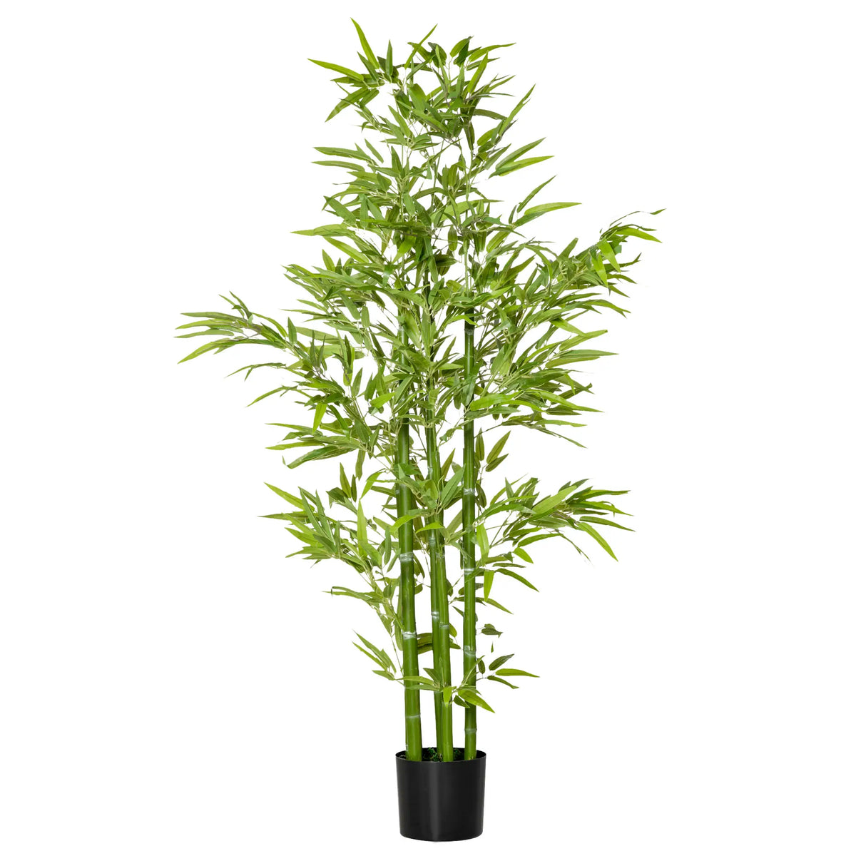 5FT Artificial Bamboo Tree, Faux Plant in Nursery Pot, Indoor Decor Artificial Trees Green at Gallery Canada