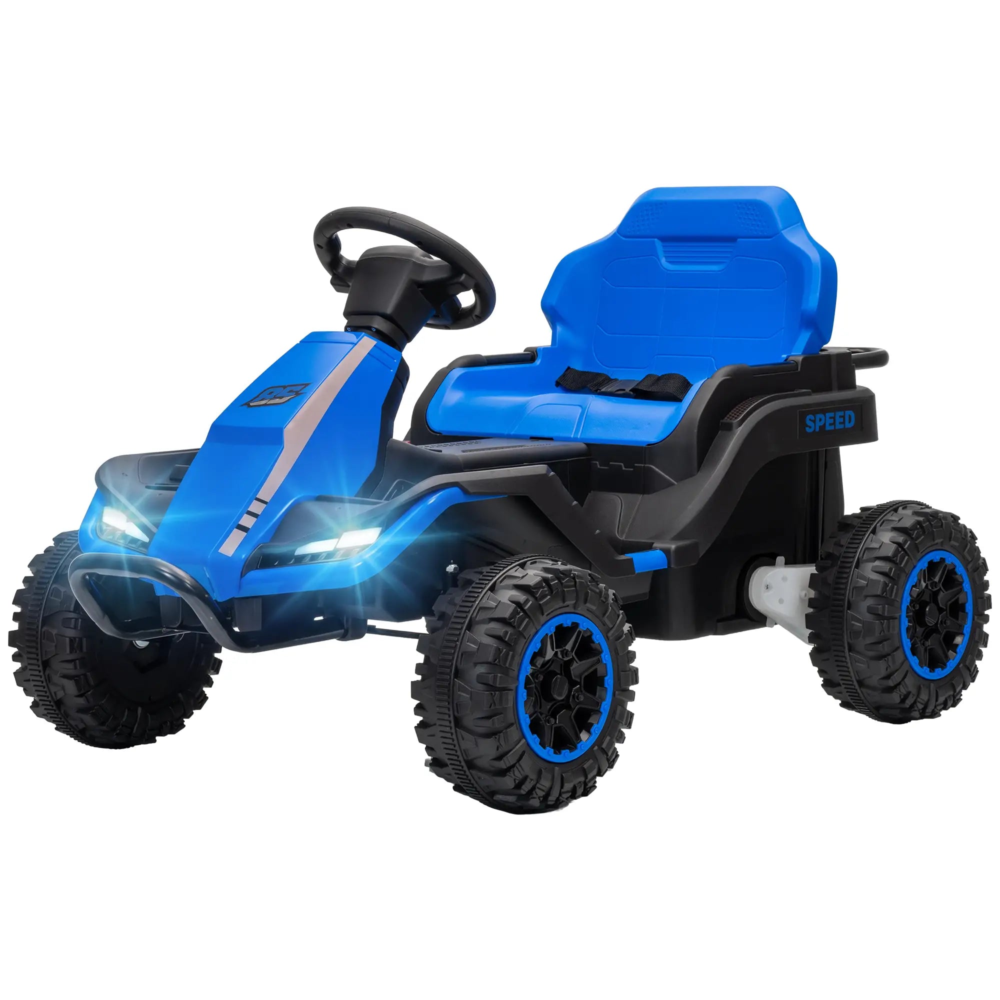 24V Kids Ride On Car, Dual Motors, Remote, Blue Electric Toy Cars Multi Colour at Gallery Canada