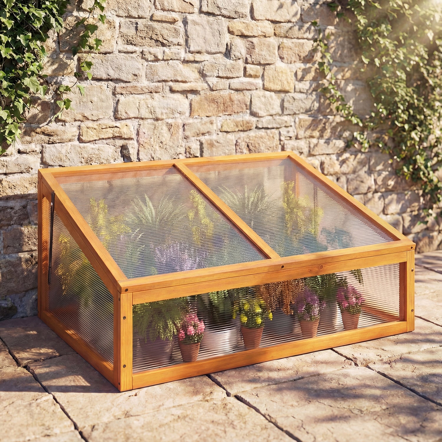 Wood Cold Frame Greenhouse Raised Planter Bed, Orange Greenhouses at Gallery Canada