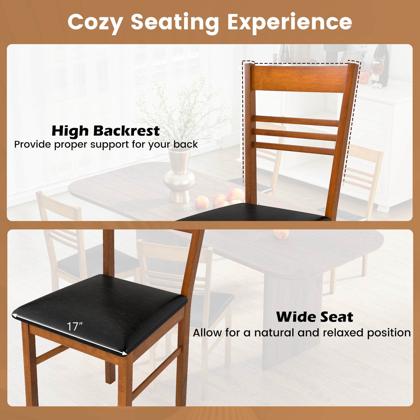 Wood Dining Chairs Set Of 4, Walnut Dining Chairs at Gallery Canada
