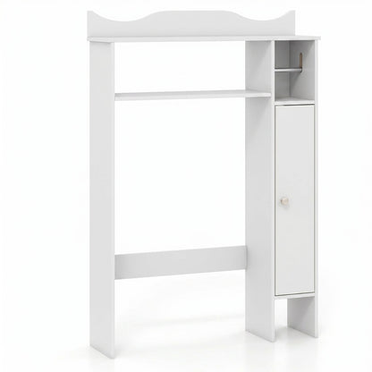 Wood Over Toilet Space Saver, Paper Holder And Shelf, White Bathroom Etagere White at Gallery Canada
