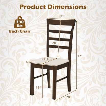 Wooden Dining Chairs Set of 4, Brown Dining Chairs at Gallery Canada