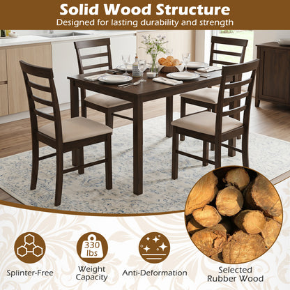 Wooden Dining Chairs Set of 4, Brown Dining Chairs at Gallery Canada