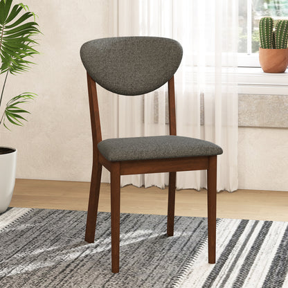 Wooden Dining Chairs Set of 4, Padded Seat, Gray Dining Chairs at Gallery Canada