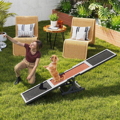 Wooden Dog Agility Seesaw, Outdoor Run Game Toy, Gray Dog Supplies at Gallery Canada