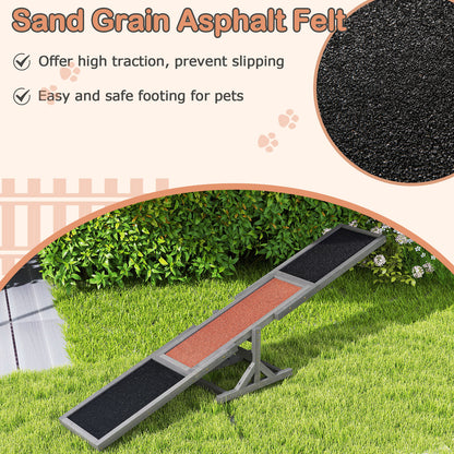 Wooden Dog Agility Seesaw, Outdoor Run Game Toy, Gray Dog Supplies at Gallery Canada
